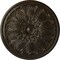 Ekena Millwork Bordeaux Ceiling Medallion (Fits Canopies up to 3 1/4"), 22 5/8"OD x 1 3/4"P, Stone Hearth Crackle CM22BOSHC - alternate 1